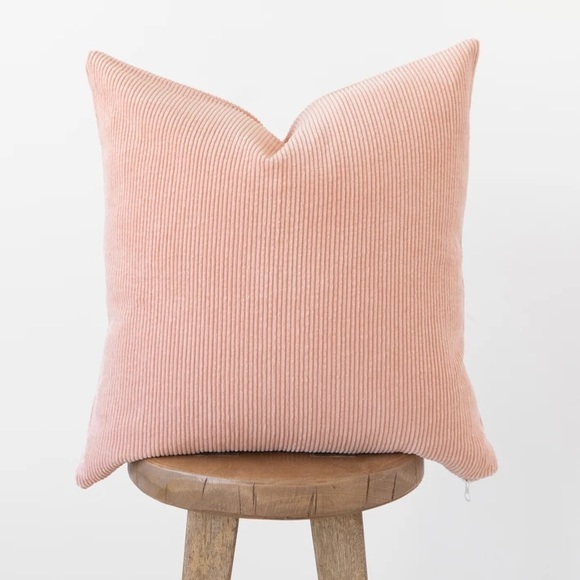 Woven Nook Other - Woven Nook Pink Corduroy Set of 2 Pillow Cases